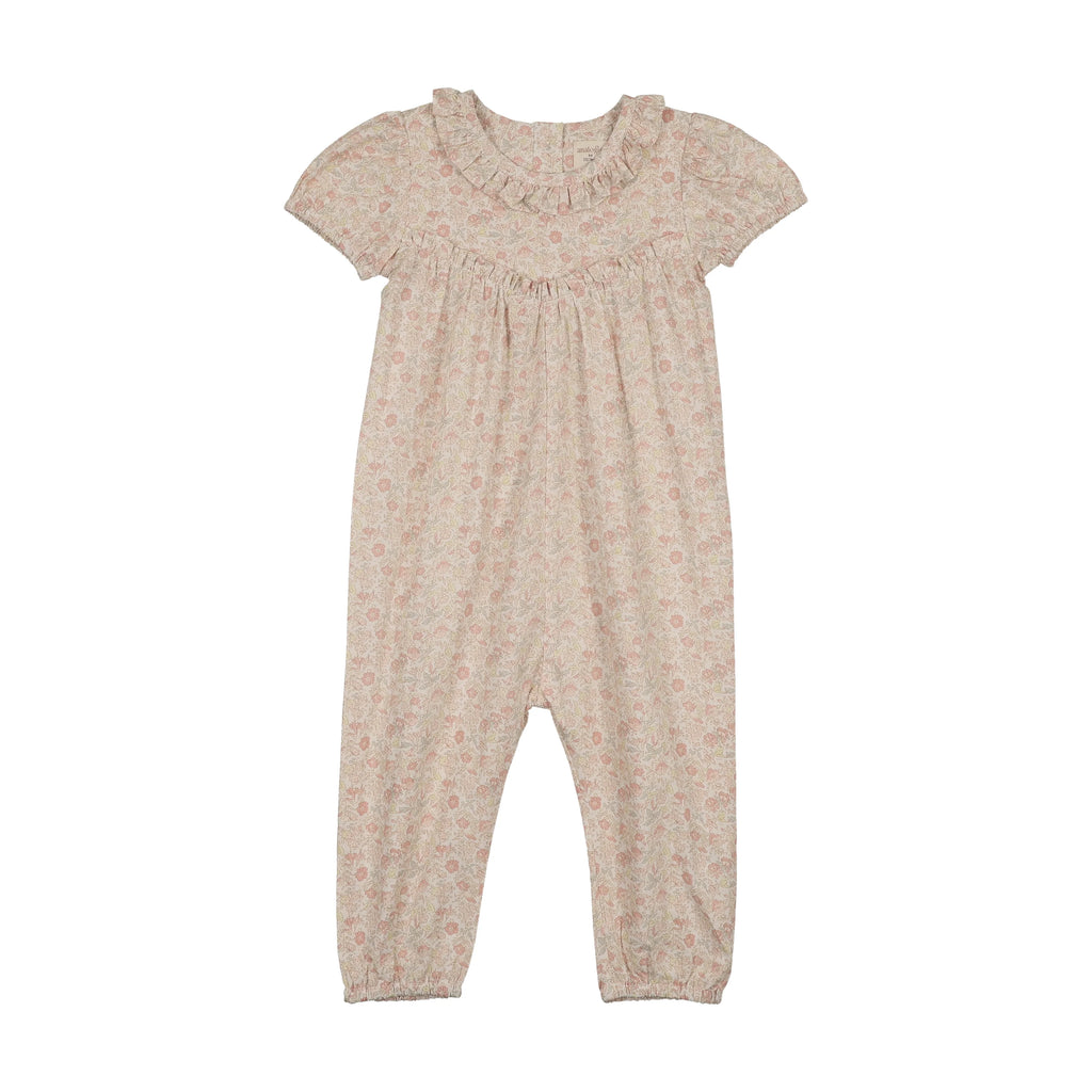 Baby Girl Long Romper | Sunny Blossom | Bud Pink | Lil Legs | SS26
