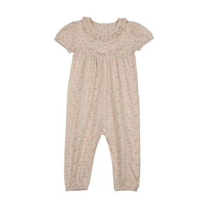 Baby Girl Long Romper | Sunny Blossom | Bud Pink | Lil Legs | SS26