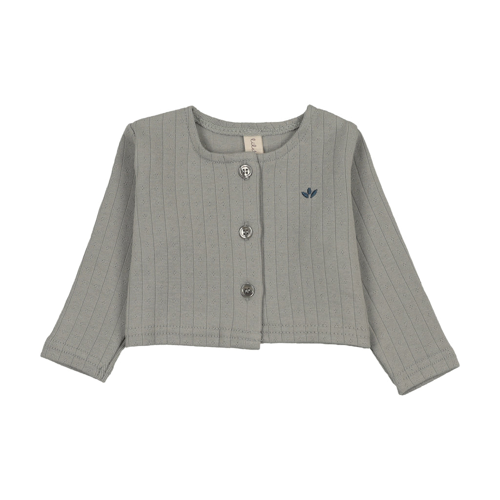 Baby Boy Cardigan | Floret | Light Blue | Lil Legs | SS26