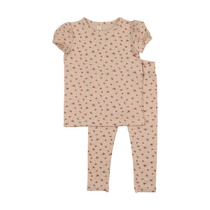 Baby Girl Short Sleeve Legging Set | Printed | Petal | Lil Legs | SS26