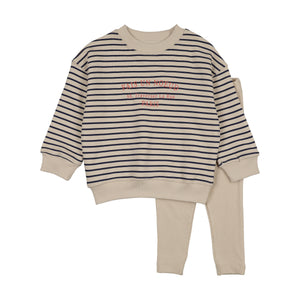 Baby Boy Sweatshirt Set | Bold Stripe | Stripe Print | Lil Legs | AW26