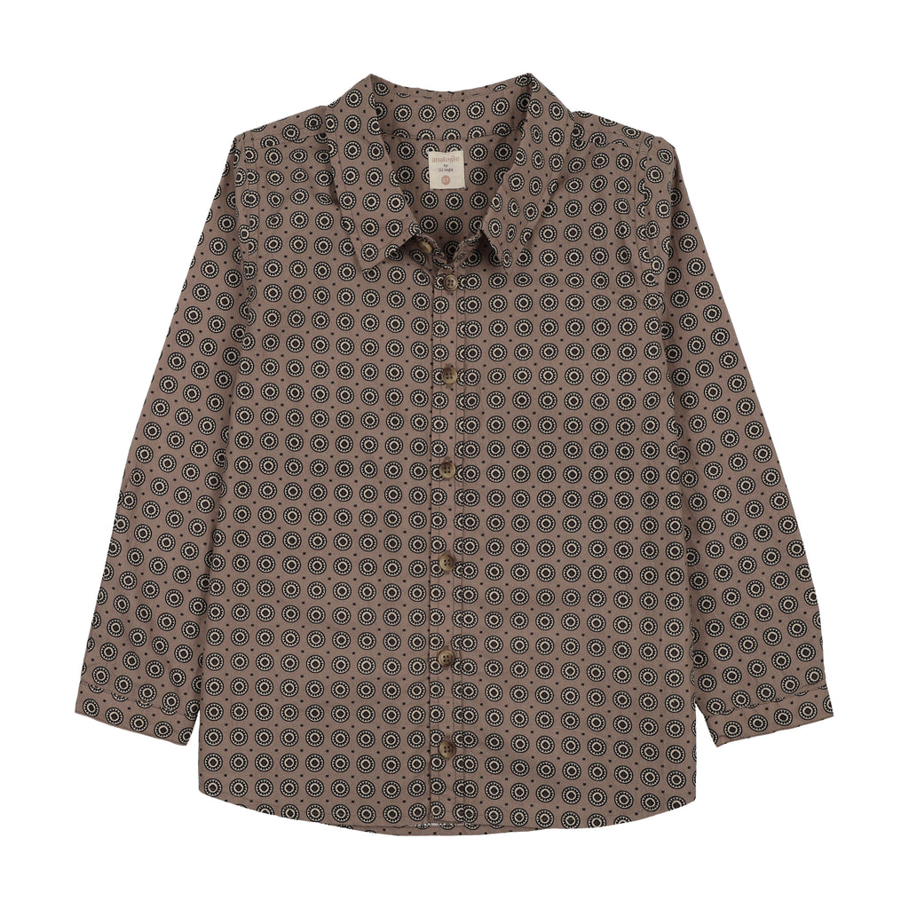 Baby Boy Shirt | Home Garden | Oat Print | Lil Legs | AW26