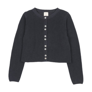 Baby Boy Cardigan | Fine Knit | Navy | Lil Legs | AW26