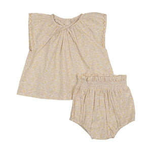 Baby Girl Two Piece Set | Sunny Blossoms | Bud Pink | Lil Legs | SS26