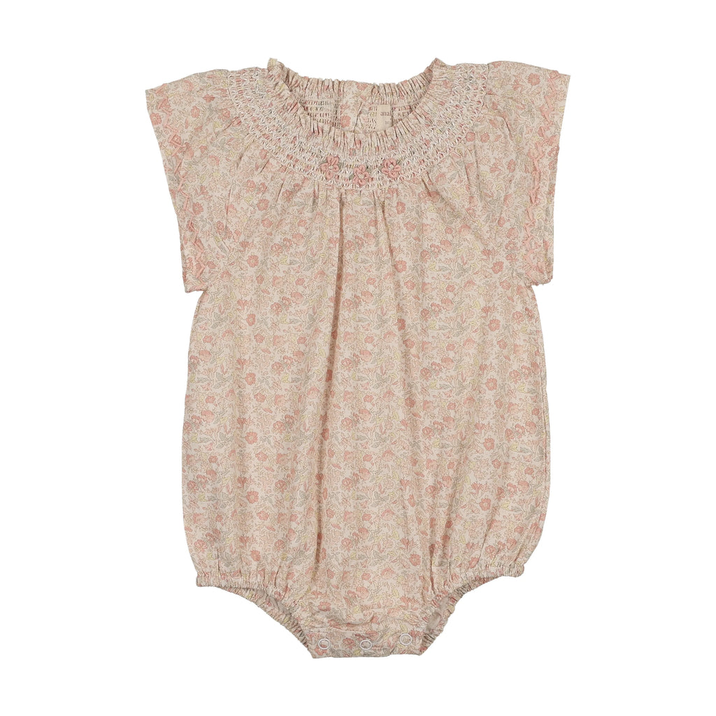 Baby Girl Flutter Romper | Sunny Blossom | Bud Pink | Lil Legs | SS26