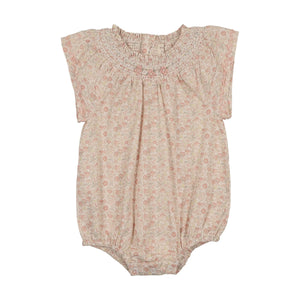 Baby Girl Flutter Romper | Sunny Blossom | Bud Pink | Lil Legs | SS26