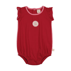 Baby Girl Romper | Boating Crew | Red | Lil Legs | SS26