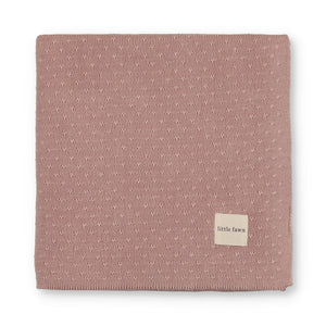 Baby Knit Blanket | V Print | Pink | Little Fawn | SS26
