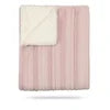 Baby Girl Blanket | Lux Fur | Mauve Panel | Peluche