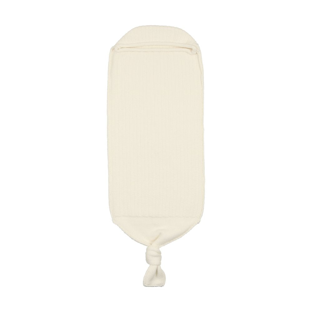 Baby Cocoon & Hat Set | Ribbed Knit | Cream | Peluche