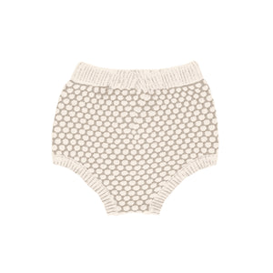 Baby Boy 2 Piece Outfit | Bloomers | Popcorn Knit | Beige | Ely's & Co. | AW23