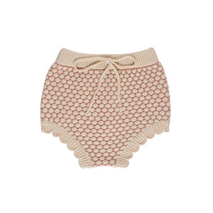 Baby Girl 2 Piece Outfit | Bloomers | Popcorn Knit | Pink | Ely's & Co. | AW23