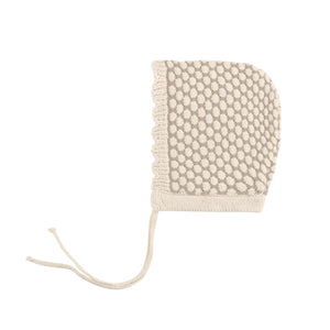 Baby Boy Hat | Popcorn Knit Collection | Beige | Ely's & Co. | AW23