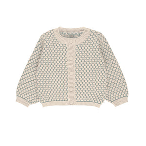 Baby Boy Jacket & Sweater | Cardigan | Popcorn Knit | Blue | Ely's & Co. | AW23
