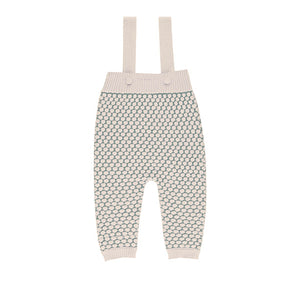 Baby Boy 2 Piece Outfit | Overalls | Popcorn Knit | Blue | Ely's & Co. | AW23