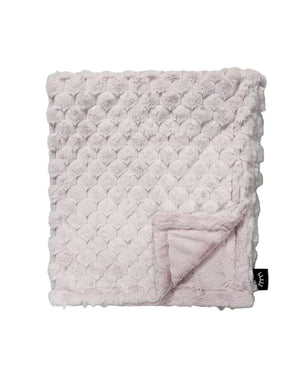 Baby Girl Blanket | Minky Plush | Bubbles Mauve | Winx + Blinx