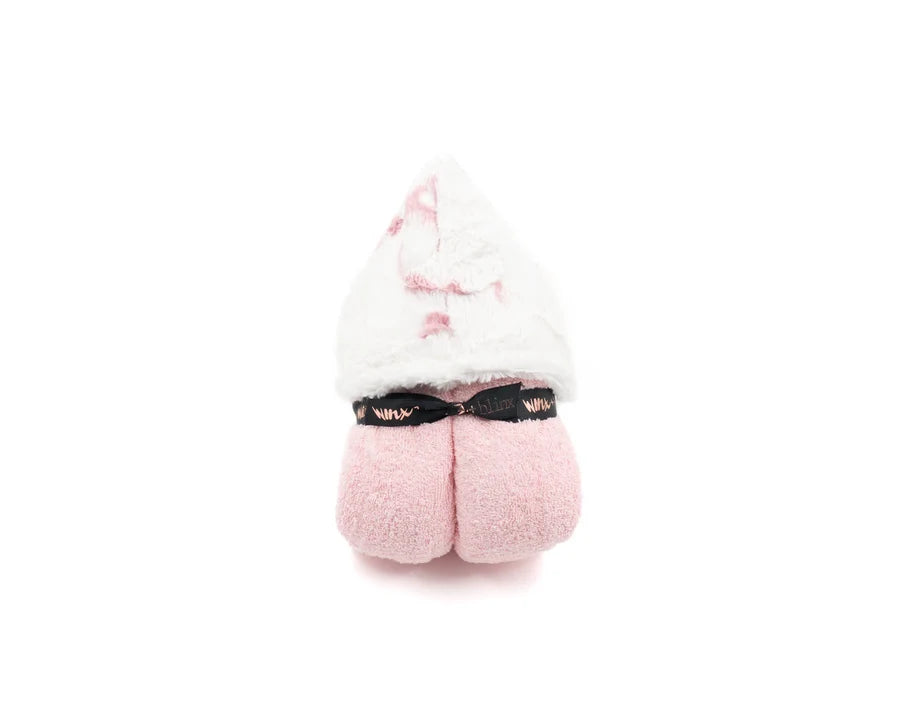 Baby Hooded Towel | Winx + Blinx | Spot Pink