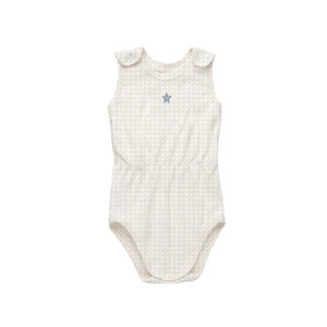 Baby Boy Romper | Embroidered Star | Ivory | Ely's & Co