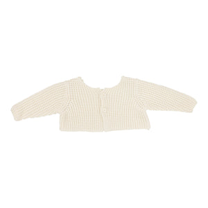 Baby Boy Shrug | Chunky Knit | Cream | Lil Legs | Aw25