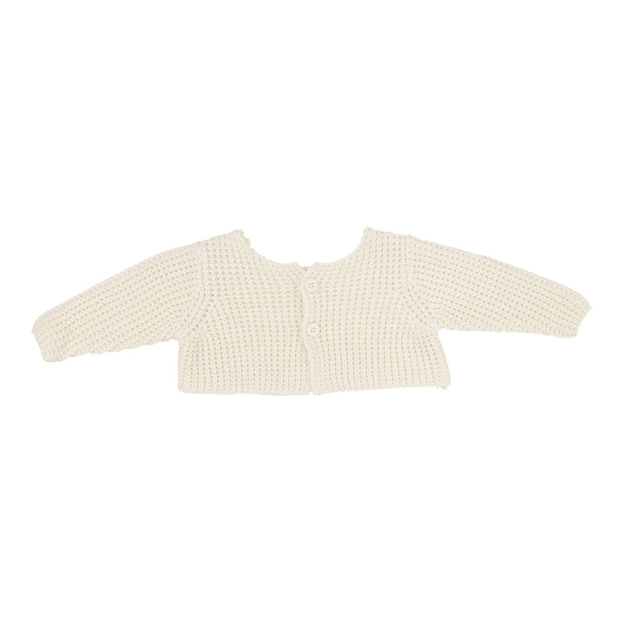 Baby Boy Shrug | Chunky Knit | Cream | Lil Legs | Aw25
