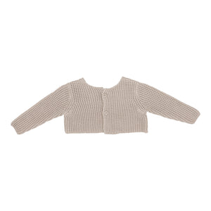 Baby Boy Shrug | Chunky Knit | Oat | Lil Legs | Aw25