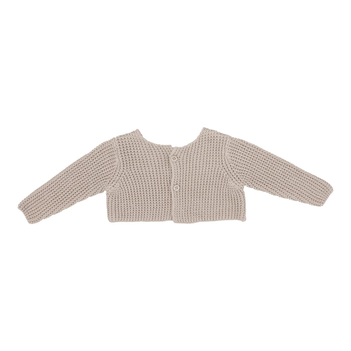Baby Boy Shrug | Chunky Knit | Oat | Lil Legs | Aw25