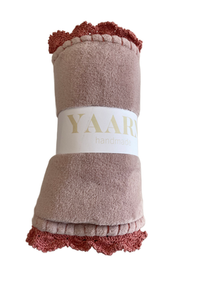 Fleece Baby Blanket | Blush | Yaarn