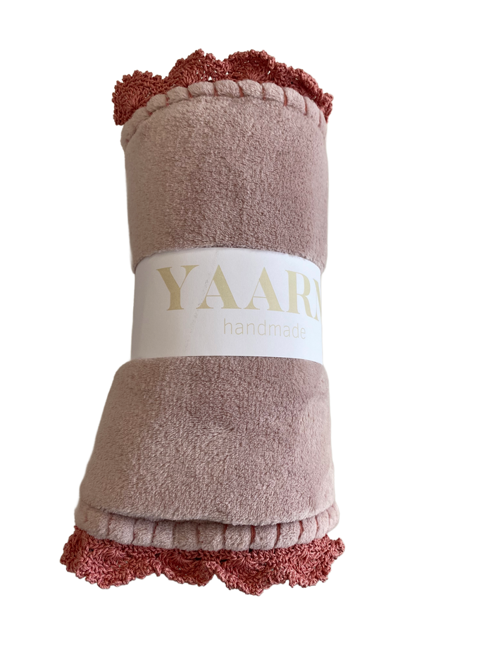 Fleece Baby Blanket | Blush | Yaarn