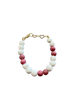 Baby Bracelet | Natural Stone | Mauve & White | Sweet Bebe