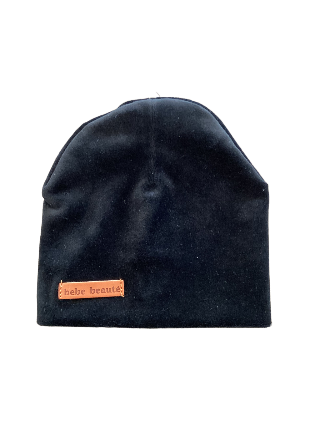 Baby Winter Beanie | Velour | Black | Bebe Beaute