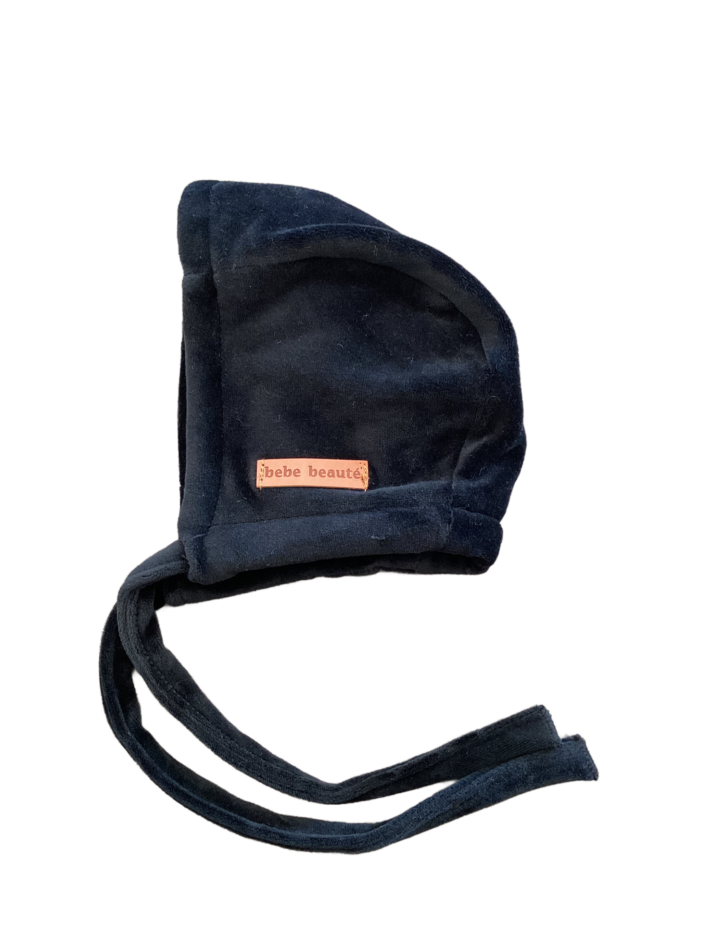 Baby Winter Bonnet | Velour | Black | Bebe Beaute