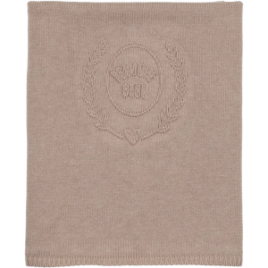 Baby Boy Knit Blanket | Embossed Knit | Taupe | Peluche