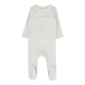 Baby Boy Footie | Gem Stripe |  Light Blue | Lil Legs | SS26
