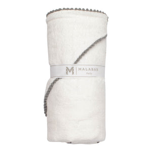 Bamboo Baby Hooded Towel | Malabar | Pom Pom | Grey