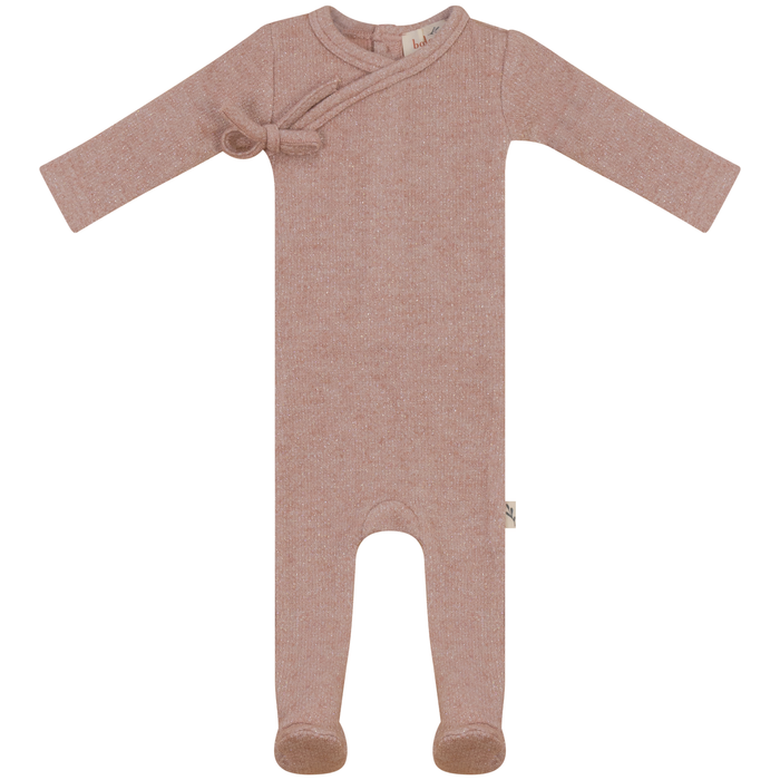 Baby Girl Footie and Bonnet | Wrap Style | Pink | Bondoux | AW22