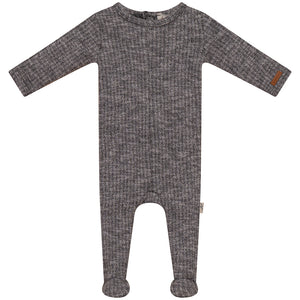 Baby Boy Footie and Bonnet | Tweed | Black and White | Bondoux | AW22