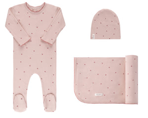 Baby Girl Layette Set | Strawberry Collection| Pink | Ely's & Co. | AW22