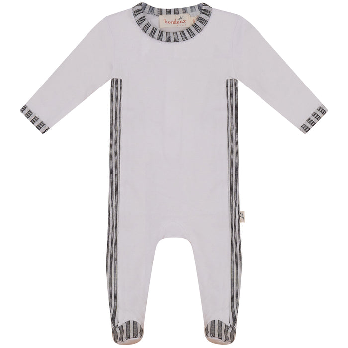 Baby Boy Layette Set | Striped Panel | Black/White | Bondoux | SS23