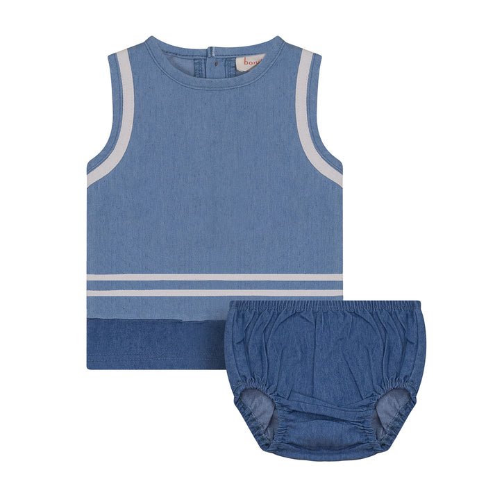 Baby Boy 2 Piece Set | Shorts | Blue Denim | Bondoux | SS23