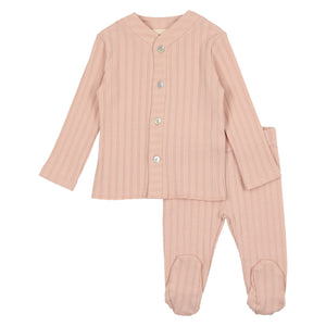 Baby Girl Cardigan Set | Pink | Mema Knits | SS23