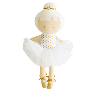 Baby Girl Doll | Gold Dot Ballerina | Alimrose