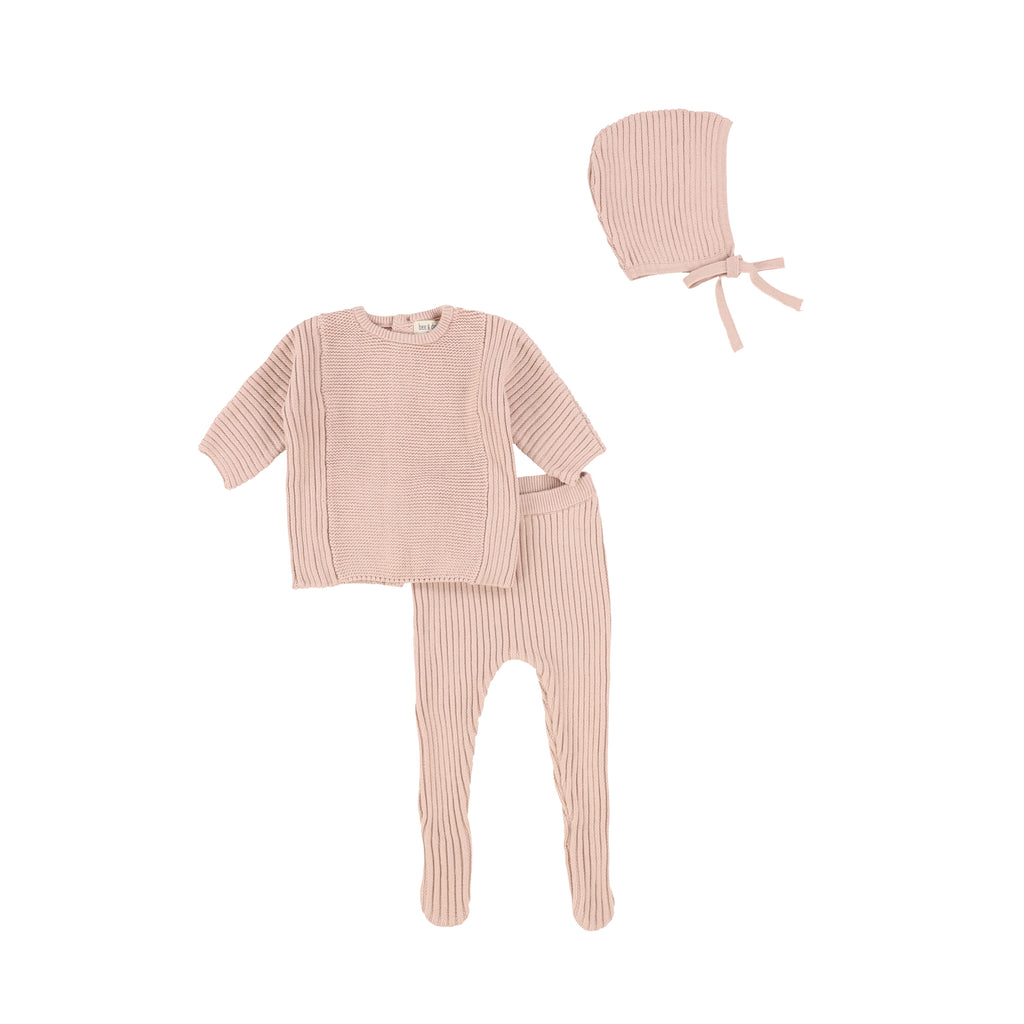 Baby 2 Piece Set | Authentic Knit | Pink | Bee and Dee | AW22