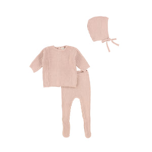 Baby Layette Set | Authentic Knit | Pink | Bee and Dee | AW22