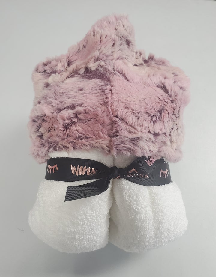Baby Hooded Towel | Winx + Blinx | Wild Rabbit Mauve