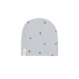 Baby Boy Footie + Beanie | Ribbed Cotton | Tulip | Blue/Blue | Ely's & Co. | SS23