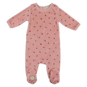 Baby Girl Footie | Blissful Blossoms | Pink | Mon Tresor | AW22