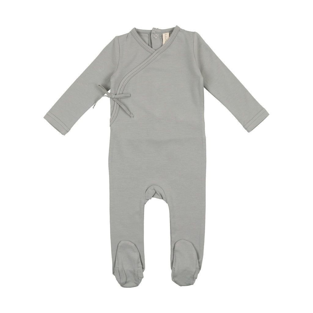 Baby Boy Layette Set | Brushed Cotton | Wrapover | Pale Blue | Lil Legs | SS23