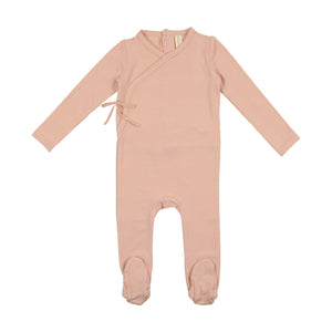 Baby Girl Layette Set | Brushed Cotton | Wrapover | Pale Pink | Lil Legs | SS23