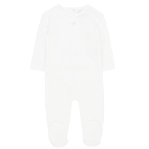 Baby Neutral Romper + Hat | Textured | White | Kipp | SS23