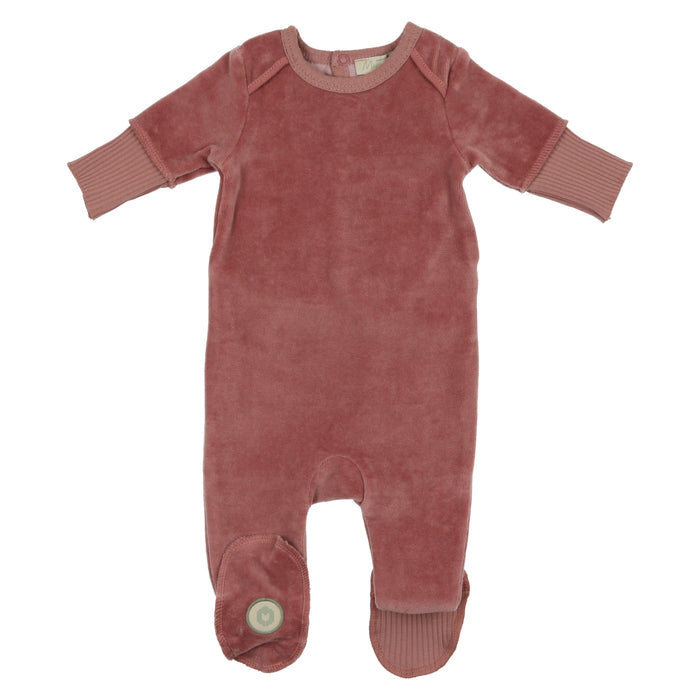 Baby Girl Footie | Divinely Ribbed | Ash Rose | Mon Tresor | AW22